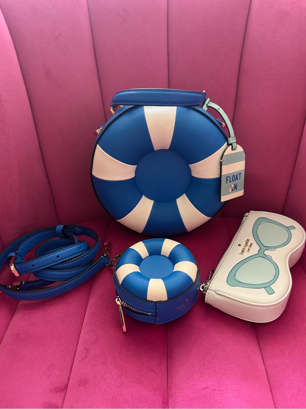 Kate Spade Splash pool float crossbody bundle